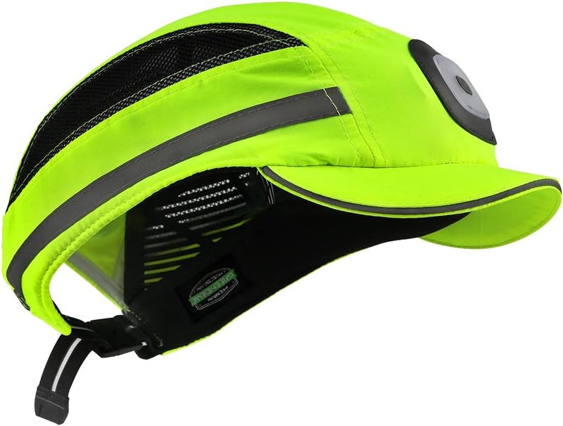 GREEN DEVIL Bump Cap for Safety Baseball Cap Style Hard Hats for Adult Men Women Breathable Lightweight Safety Hat for Head Protection with Reflective Stripes - Image 1
